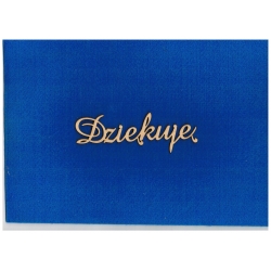 " Dziękuję "  13,5x3cm  (  cz: amaze )